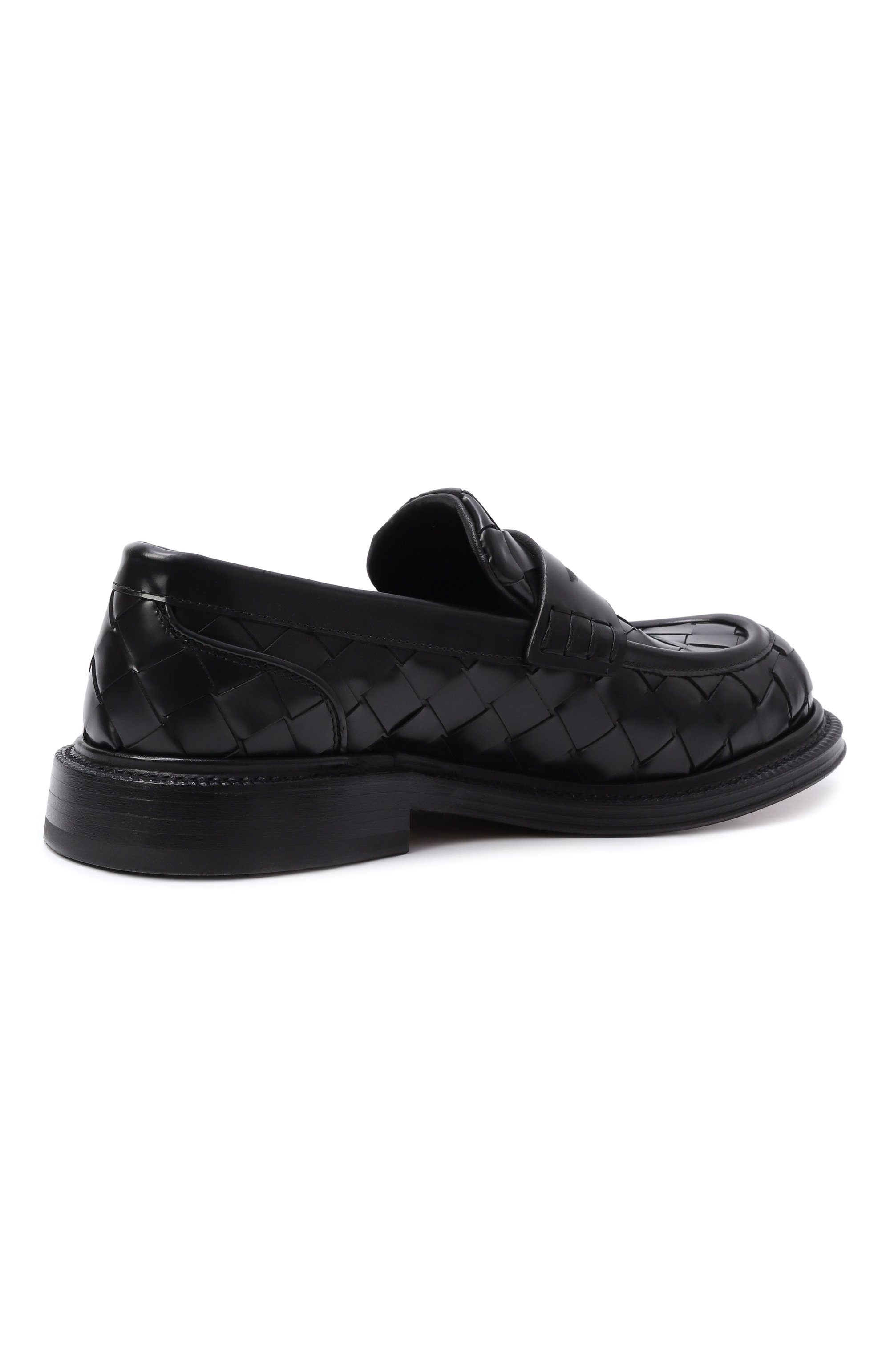 Кожаные пенни-лоферы james BOTTEGA VENETA черного цвета по цене 191500 руб., арт. 855210/VBPB0, фото 5 Кожаные пенни-лоферы james BOTTEGA VENETA, арт. 855210/VBPB0, фото 5