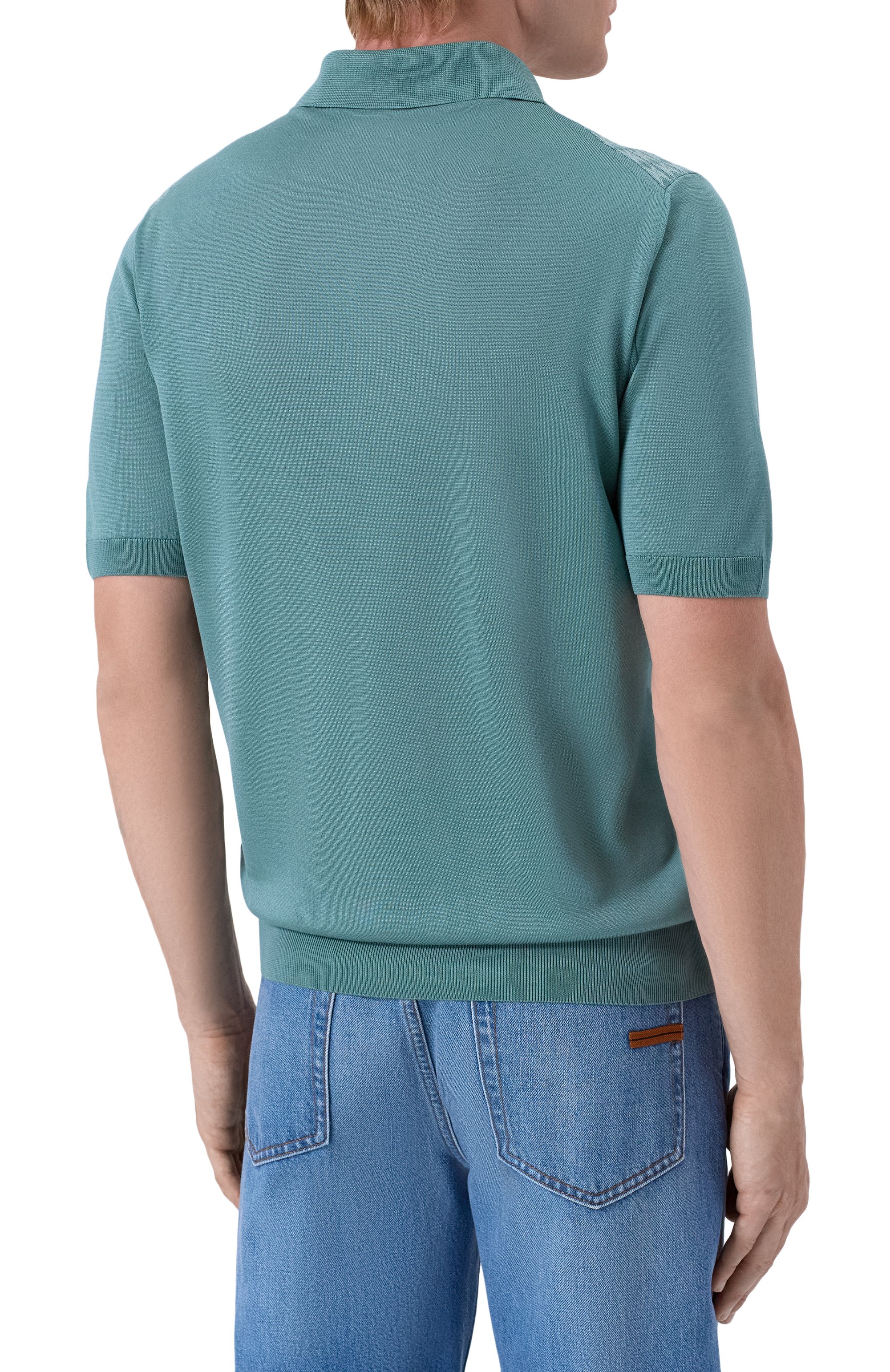 Поло из шелка и хлопка STEFANO RICCI, арт. K212038P31/F26194, фото 4