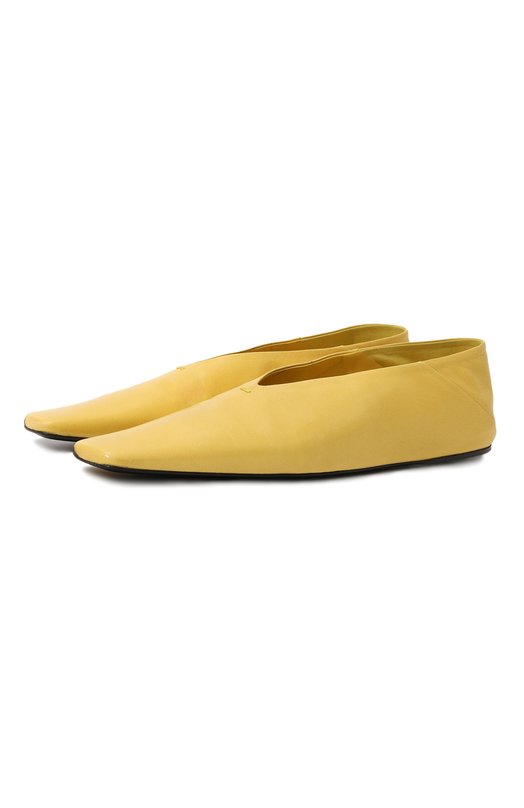 Кожаные балетки Jil Sander J16WZ0003P4864 736 Жёлтый J16WZ0003P4864 736