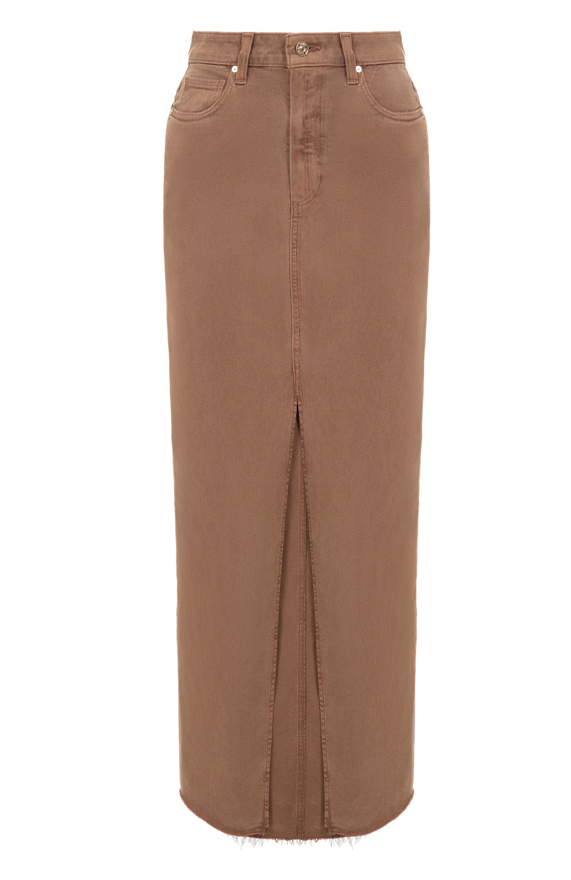 Джинсовая юбка angela PAIGE коричневого цвета по цене 47600 руб., арт. 7348208-C197, фото 1 Джинсовая юбка angela PAIGE, арт. 7348208-C197, фото 1