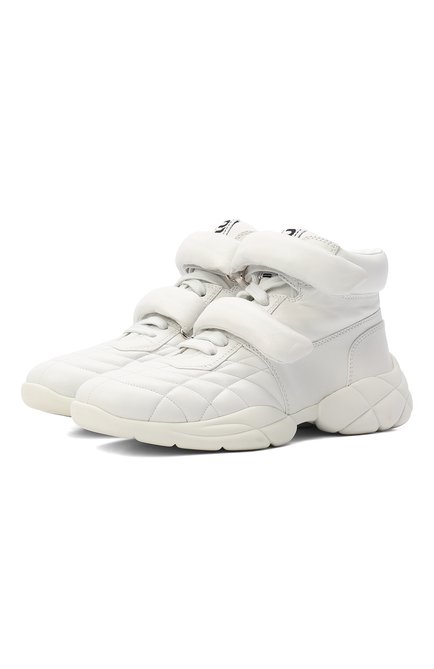 Женские кожаные кроссовки MIU MIU, арт. 5T439D-038-F0009