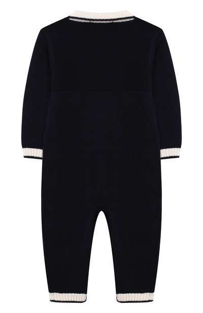 Шерстяной комбинезон BABY T темно-синего цвета по цене 10650 руб., арт. 19AI021T/1M-12M, фото 2 Шерстяной комбинезон BABY T, арт. 19AI021T/1M-12M, фото 2