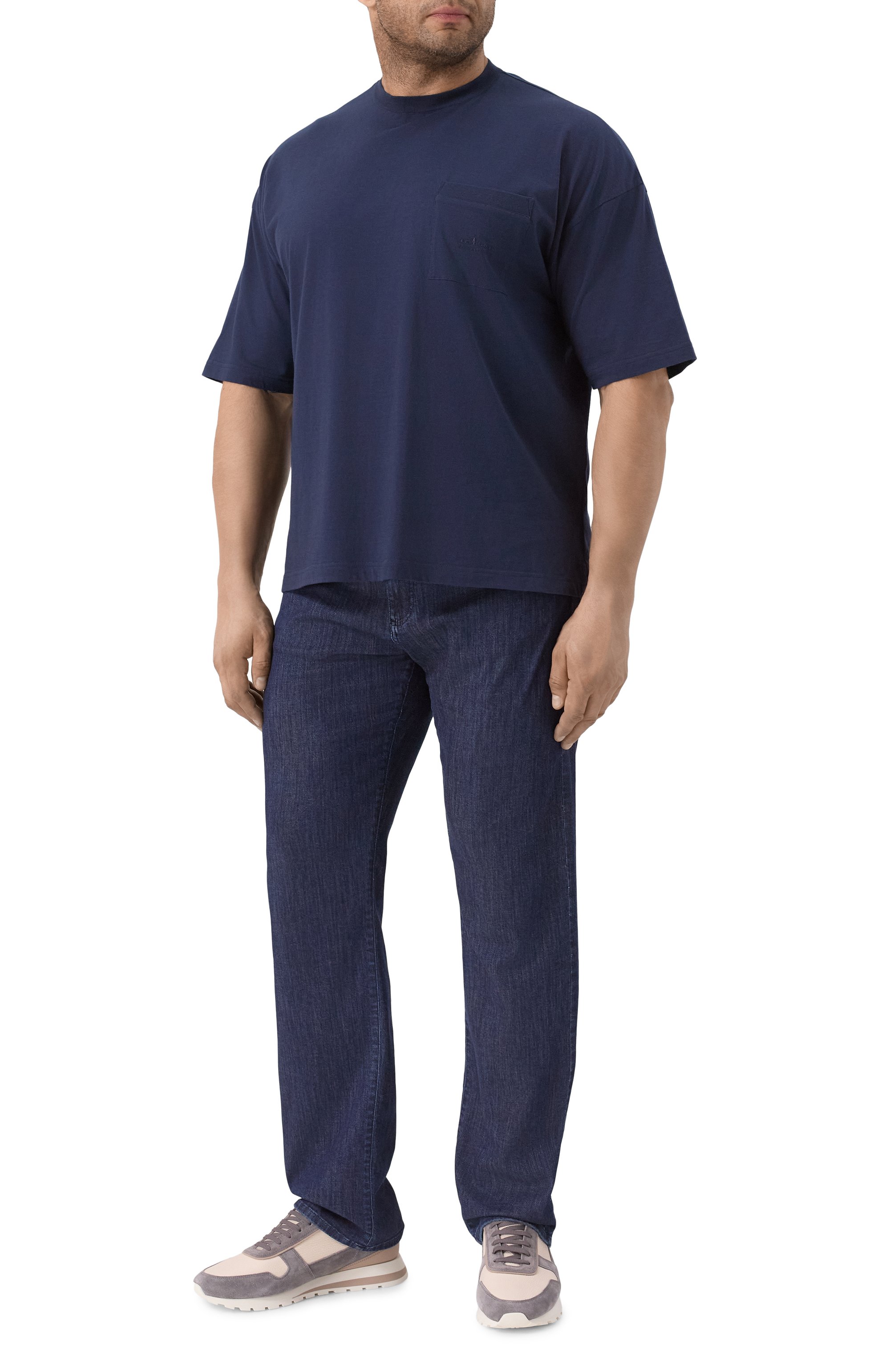 Футболка из хлопка и шелка KITON, арт. UMM062901, фото 2