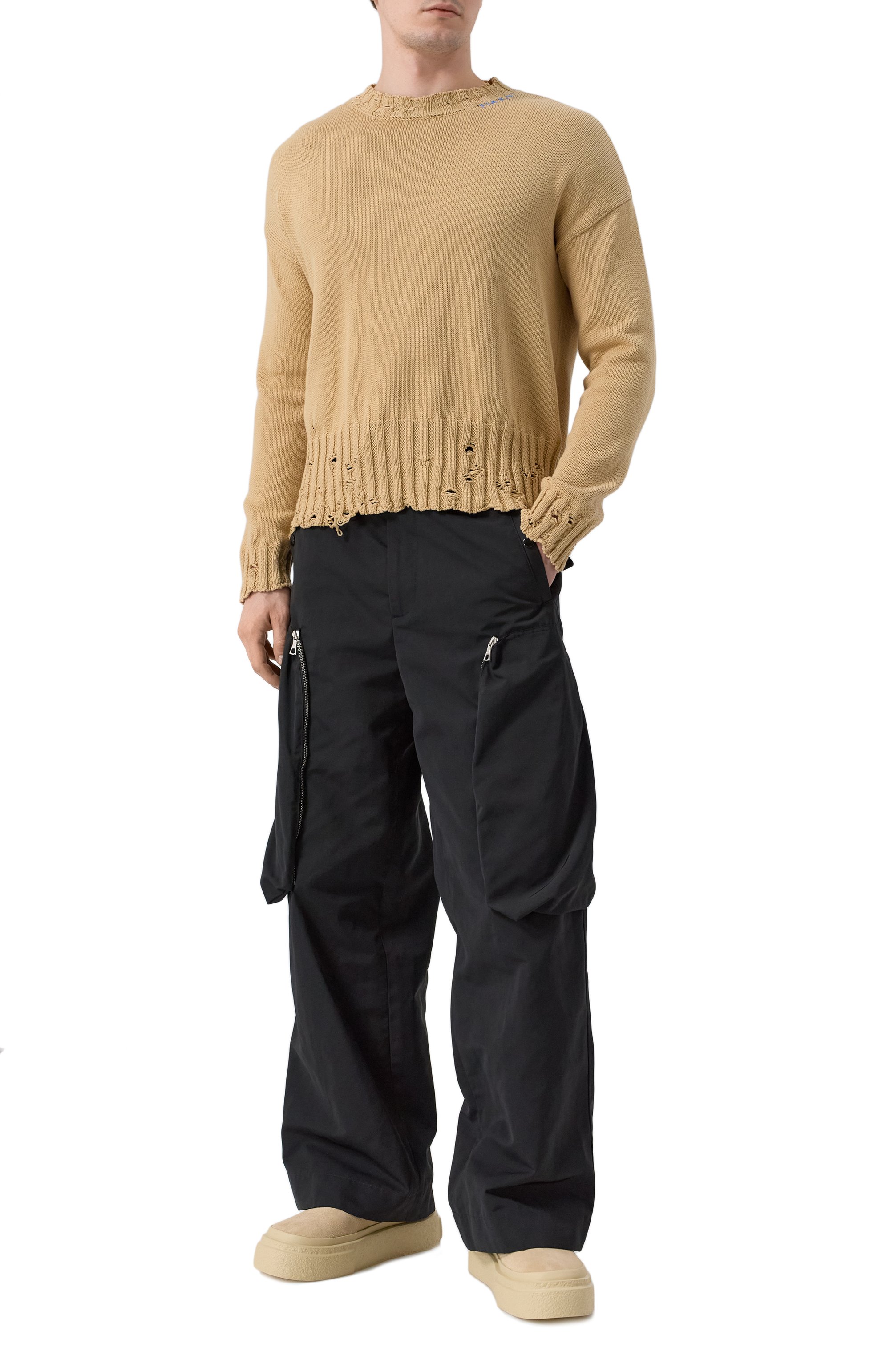 Хлопковый свитер MARNI, арт. GCMG0210A0/UFC652, фото 2