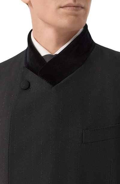 Шерстяной пиджак DOLCE & GABBANA черного цвета по цене 385500 руб., арт. G2WQ7T/FRBDS, фото 5 Шерстяной пиджак DOLCE & GABBANA, арт. G2WQ7T/FRBDS, фото 5