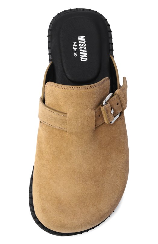 Замшевые сабо Moschino MA10152G10/ME0 Бежевый  MA10152G10/ME0 Фото 6