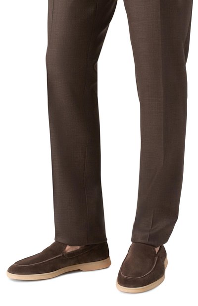 Замшевые лоферы panarea H`D`S`N BARACCO темно-коричневого цвета по цене 46350 руб., арт. PANAREA.53*, фото 3 Замшевые лоферы panarea H`D`S`N BARACCO, арт. PANAREA.53*, фото 3