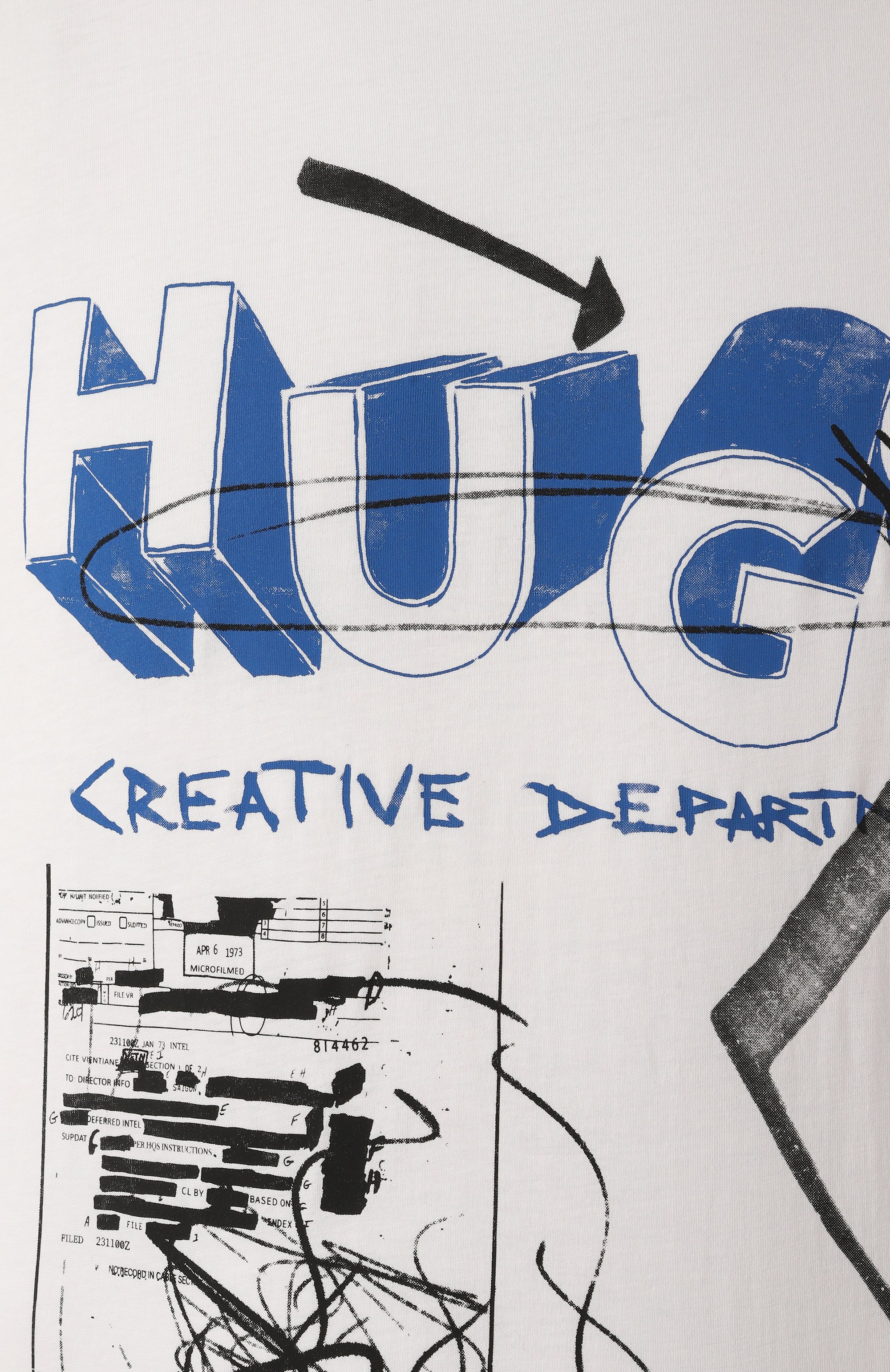 Хлопковая футболка HUGO BLUE, арт. 50533529, фото 6