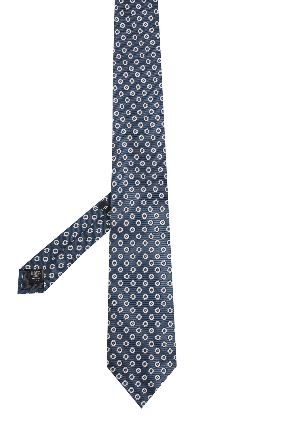 Шелковый галстук с узором ZEGNA бирюзового цвета по цене 18350 руб., арт. Z3D20/1XW, фото 2 Шелковый галстук с узором ZEGNA, арт. Z3D20/1XW, фото 2