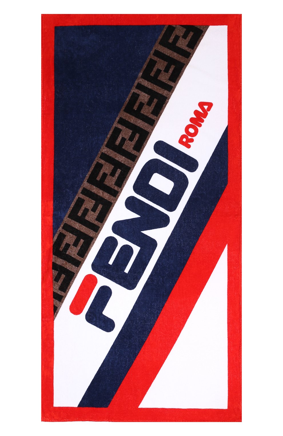 Хлопковое полотенце FENDI белого цвета по цене 38050 руб., арт. FXA538 A6MJ, фото 3 Хлопковое полотенце FENDI, арт. FXA538 A6MJ, фото 3