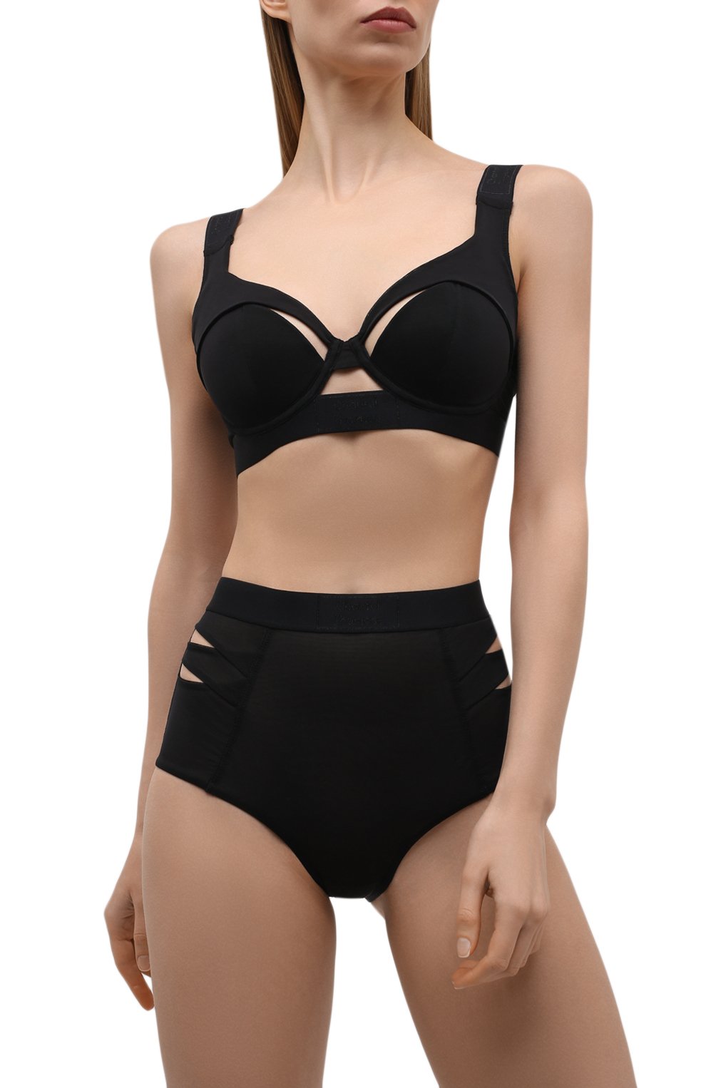 Трусы-шорты CHANTAL THOMASS черного цвета по цене 7640 руб., арт. T06E40, фото 2 Трусы-шорты CHANTAL THOMASS, арт. T06E40, фото 2