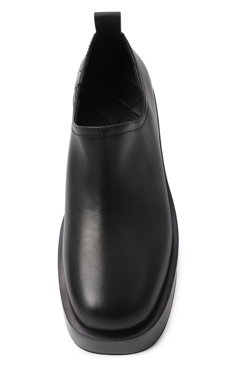 Мужские кожаные ботинки torino BOTTEGA VENETA черного цвета, арт. 810477 V4QK0 | Фото 6 (Материал внешний: Натуральная кожа; Материал утеплителя: Без утеплителя; Подошва: Массивная; Мужское Кросс-КТ: Ботинки-обувь; Каблук высота: Высокий)