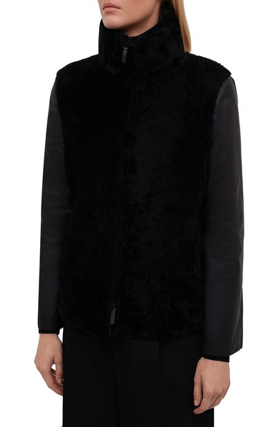 Дубленка из овчины GIORGIO ARMANI темно-синего цвета по цене 536500 руб., арт. BAB06P/BAP10, фото 3 Дубленка из овчины GIORGIO ARMANI, арт. BAB06P/BAP10, фото 3