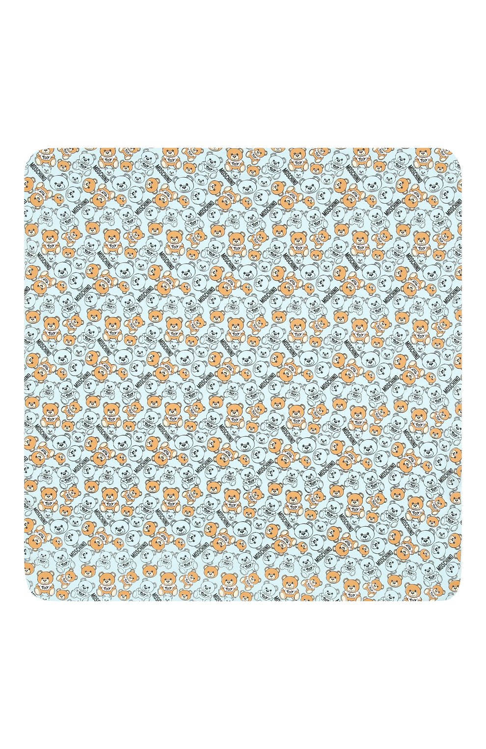 Хлопковое одеяло MOSCHINO голубого цвета по цене 12550 руб., арт. M8B000/LDB46, фото 3 Хлопковое одеяло MOSCHINO, арт. M8B000/LDB46, фото 3