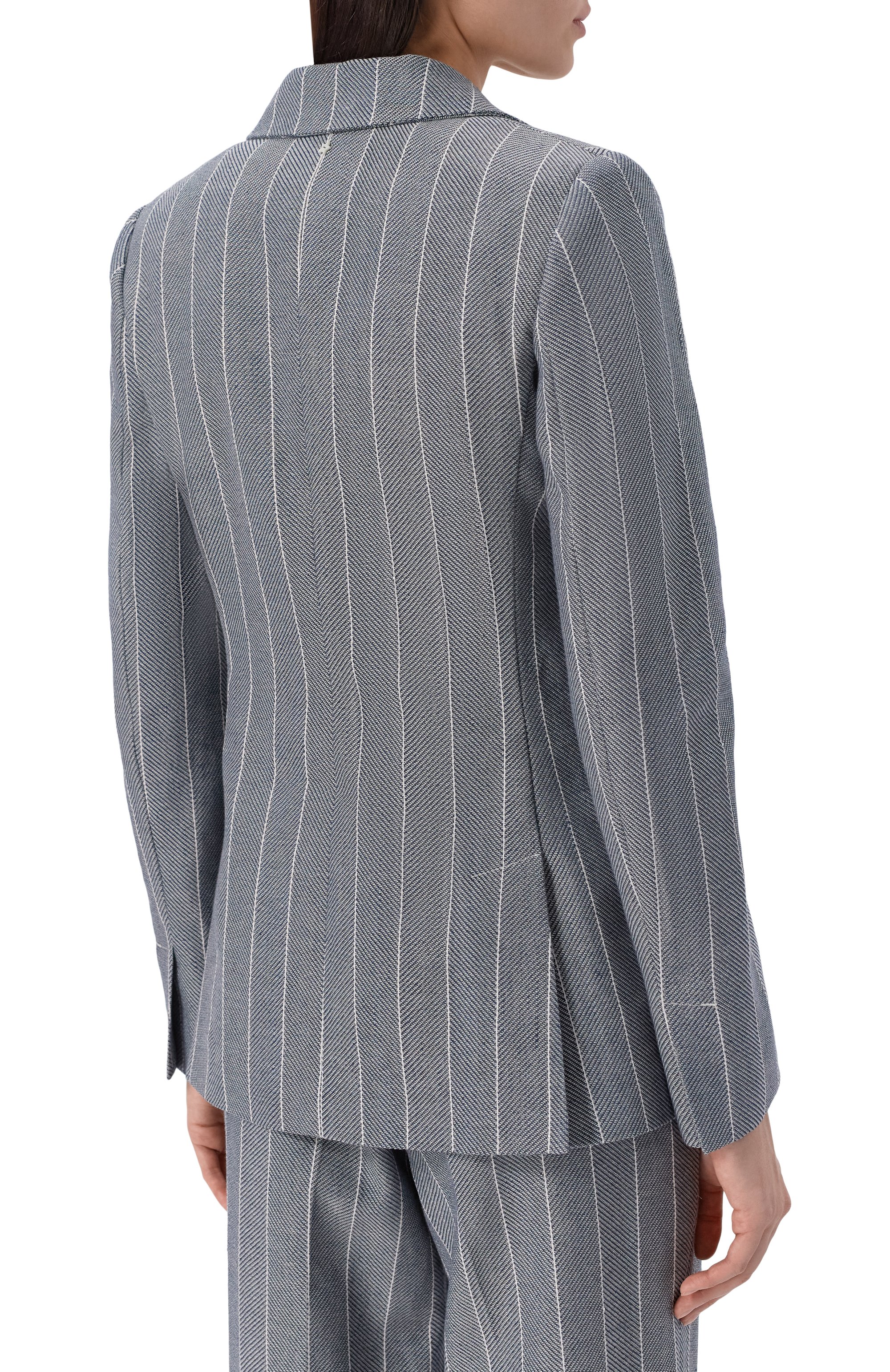 Жакет из хлопка и льна LORENA ANTONIAZZI, арт. P2635GA08A/5181, фото 4