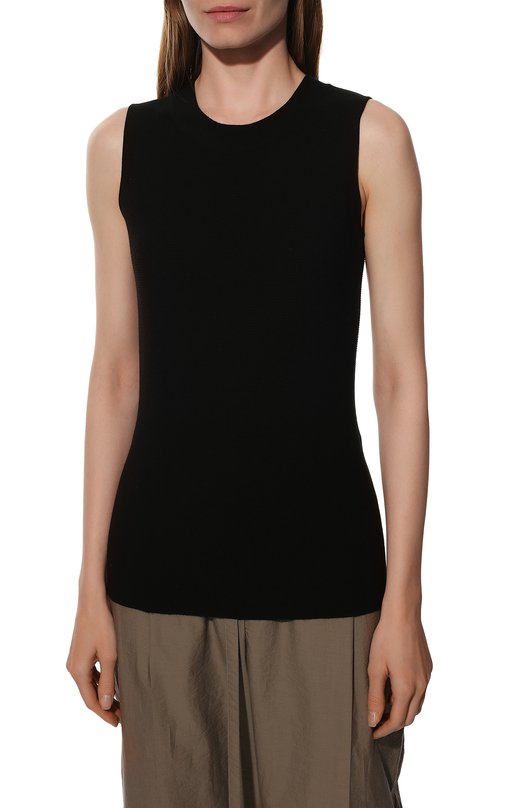 Топ из вискозы Giorgio Armani 8NAH30/AM05Z Чёрный  8NAH30/AM05Z Фото 3