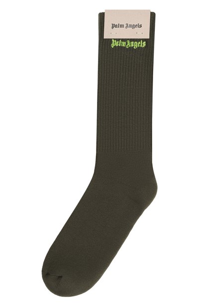 Мужские хлопковые носки PALM ANGELS, арт. PMRA001F24FAB007