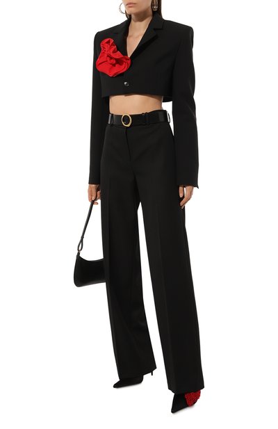 Текстильные мюли MAGDA BUTRYM черного цвета по цене 138500 руб., арт. 516923, фото 2 Текстильные мюли MAGDA BUTRYM, арт. 516923, фото 2