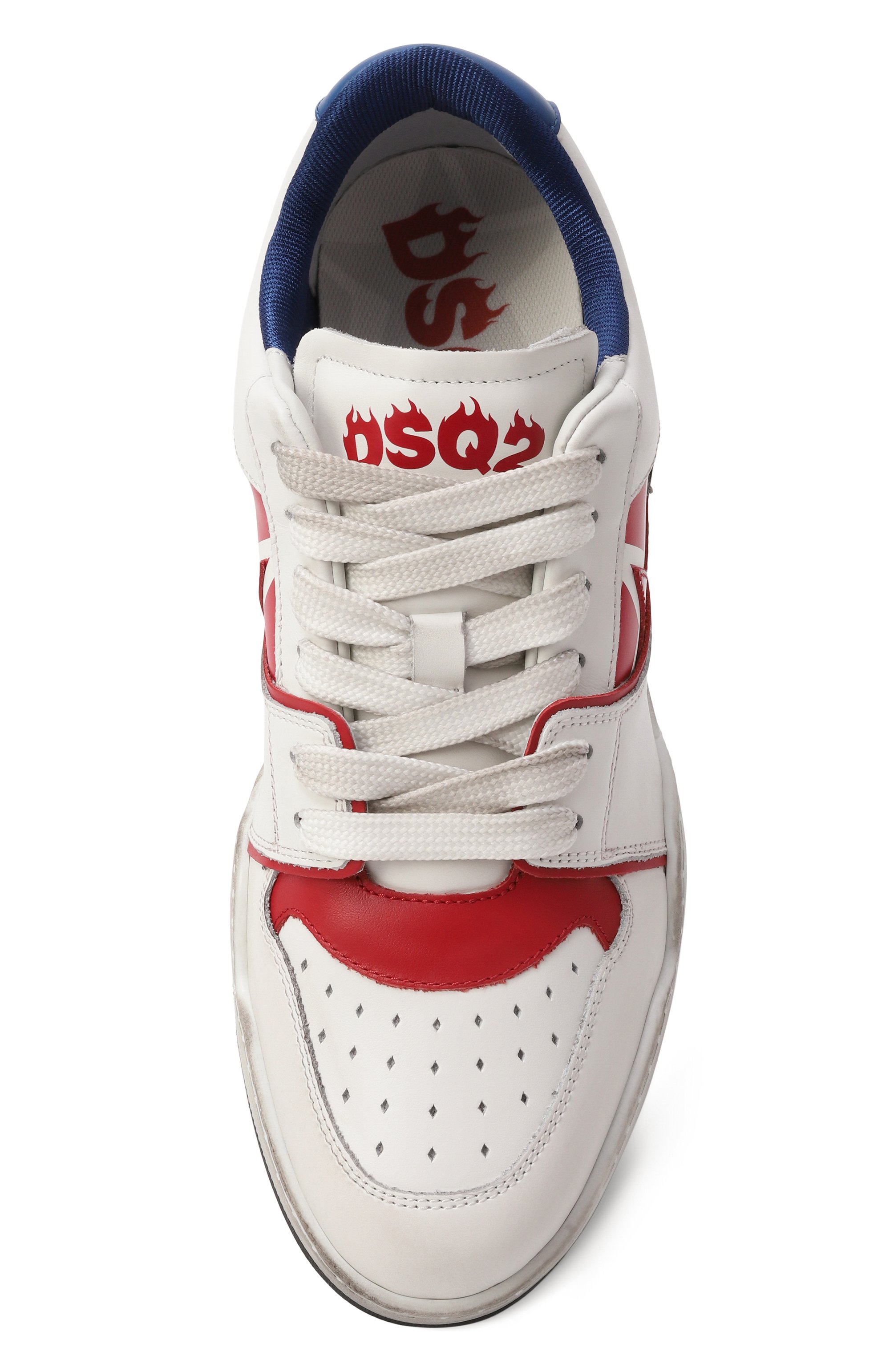 Кожаные кеды spiker DSQUARED2, арт. SNM0428, фото 6