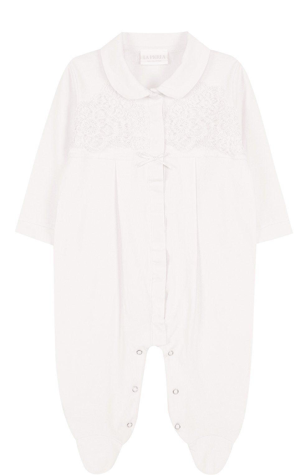 Хлопковый комбинезон с кружевной отделкой LA PERLA, арт. 50043, фото 1