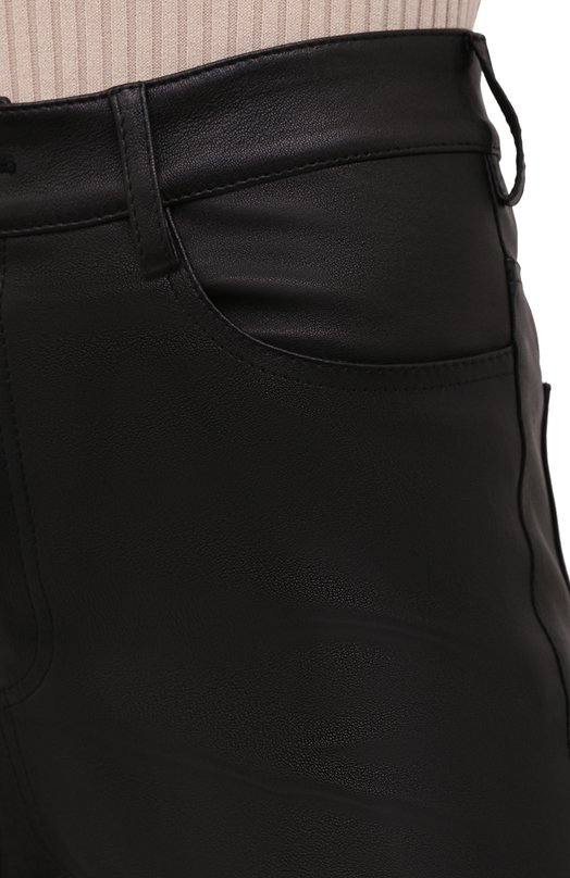 Кожаные брюки DROMe Чёрный, фото 5