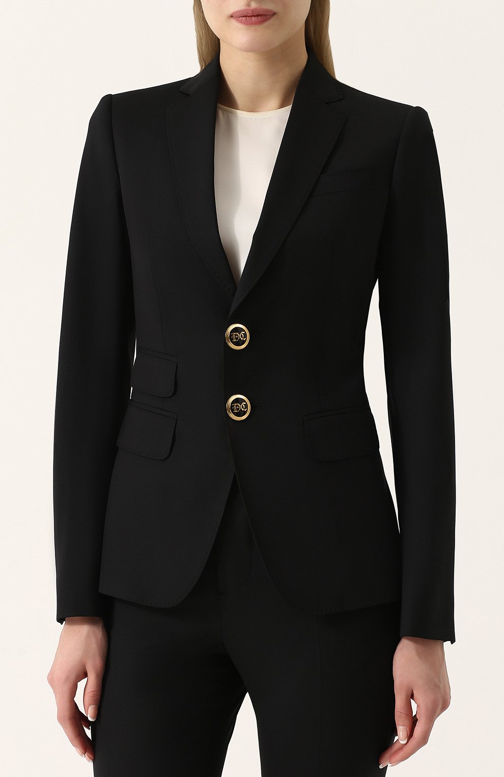 Шерстяной костюм DSQUARED2 черного цвета по цене 135500 руб., арт. S75FT0142/S40320, фото 2 Шерстяной костюм DSQUARED2, арт. S75FT0142/S40320, фото 2