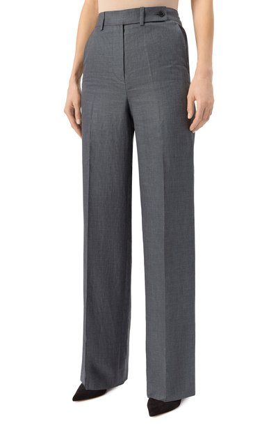 Брюки изо льна и шерсти KITON, арт. D48109K0603E03, фото 3