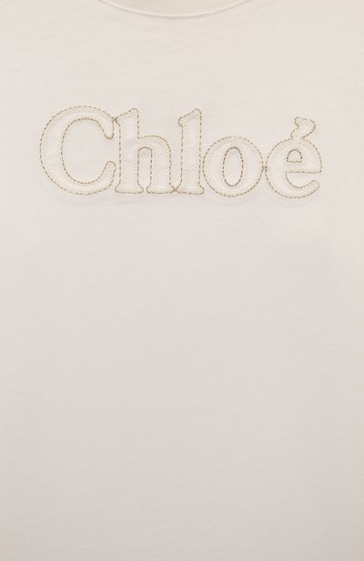 Хлопковая футболка CHLOÉ, арт. C20110/2A-5A, фото 3