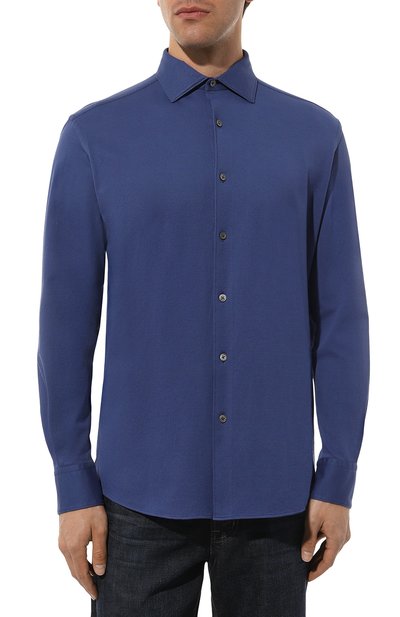 Хлопковая рубашка ZEGNA, арт. UDX18A7/SRF5, фото 3