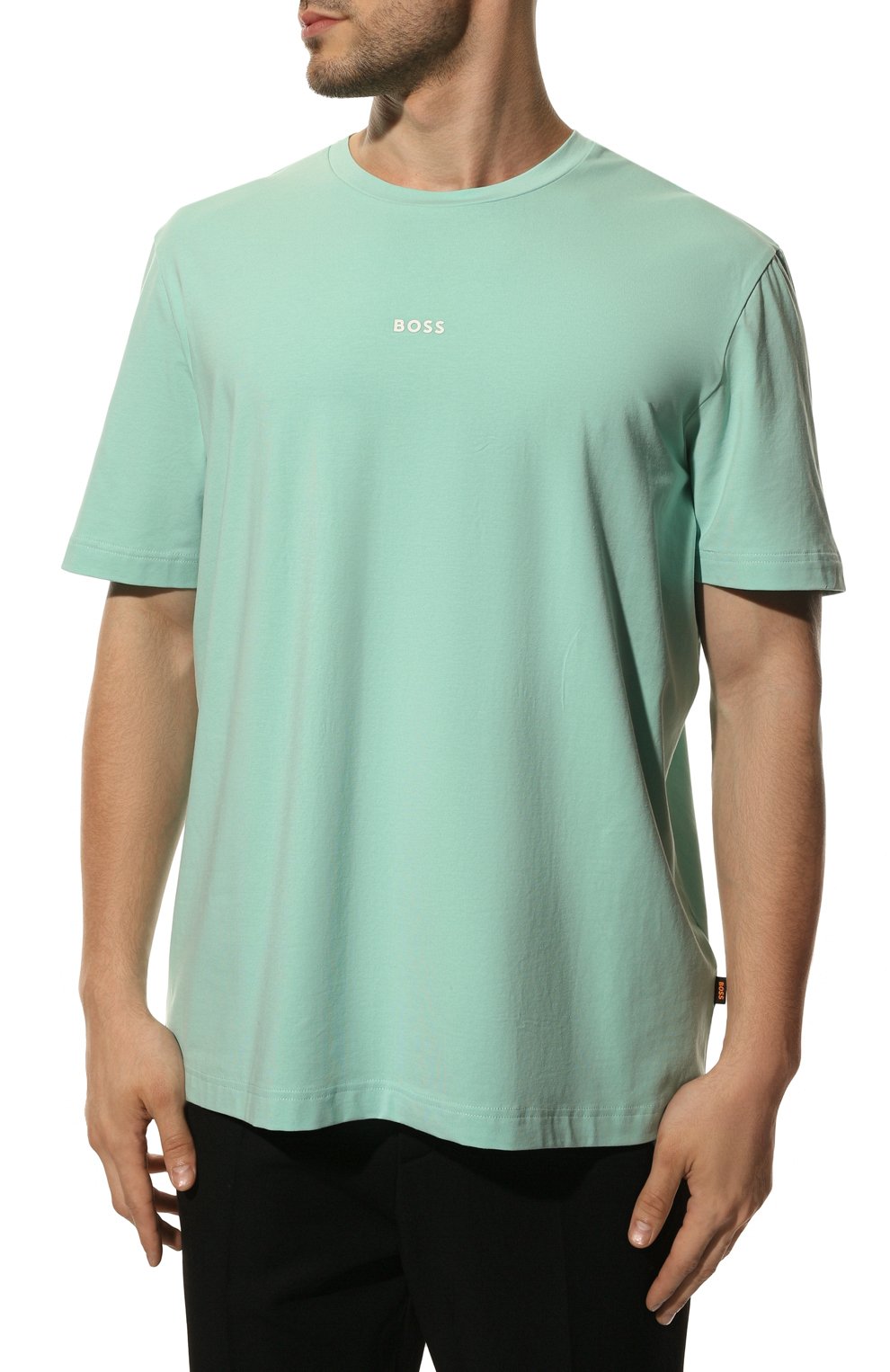 Хлопковая футболка BOSS ORANGE, арт. 50473278, фото 3
