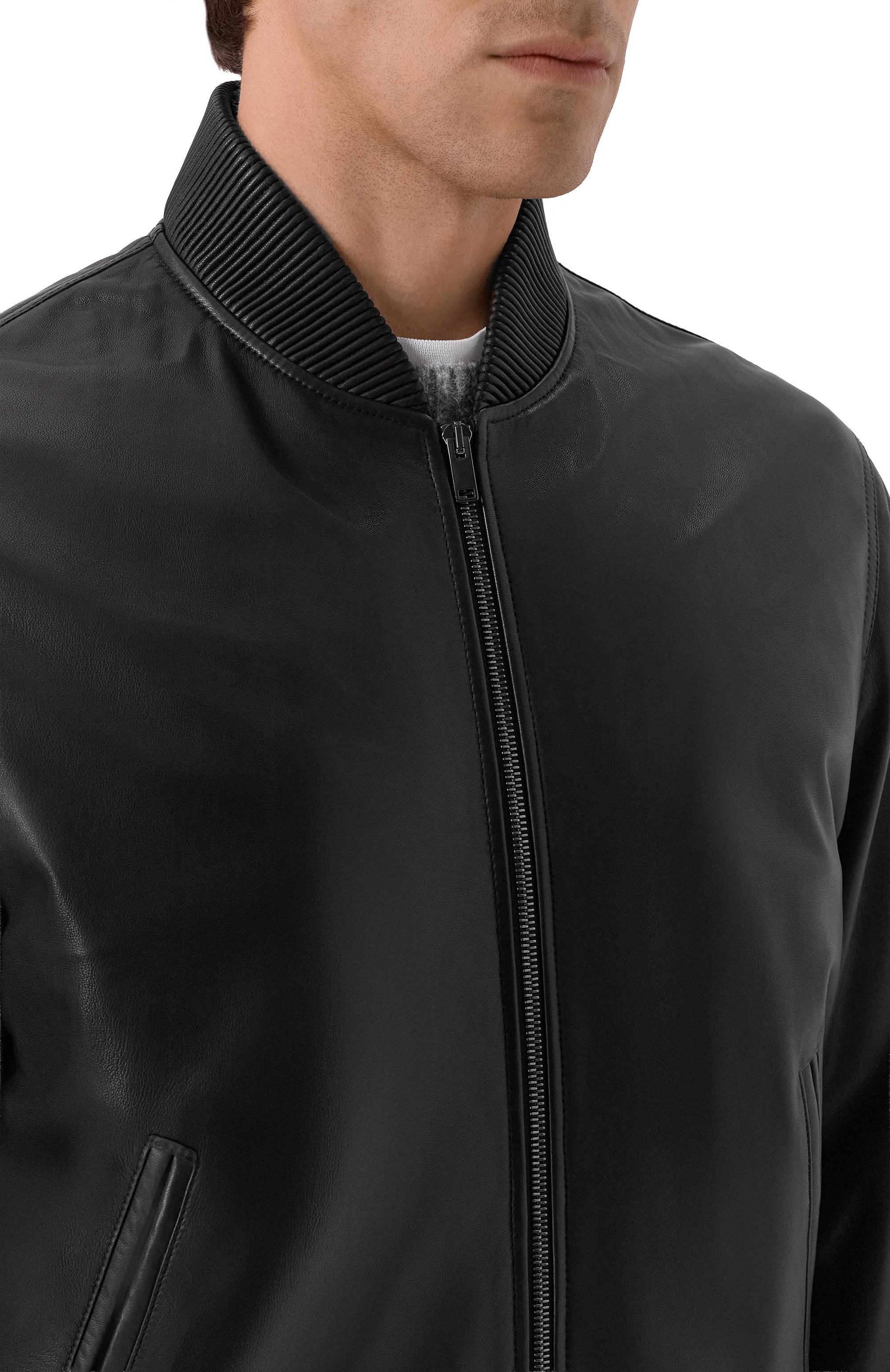 Кожаный бомбер MVST, арт. M25.1PM.0009/CREAM NAPA_001, фото 5