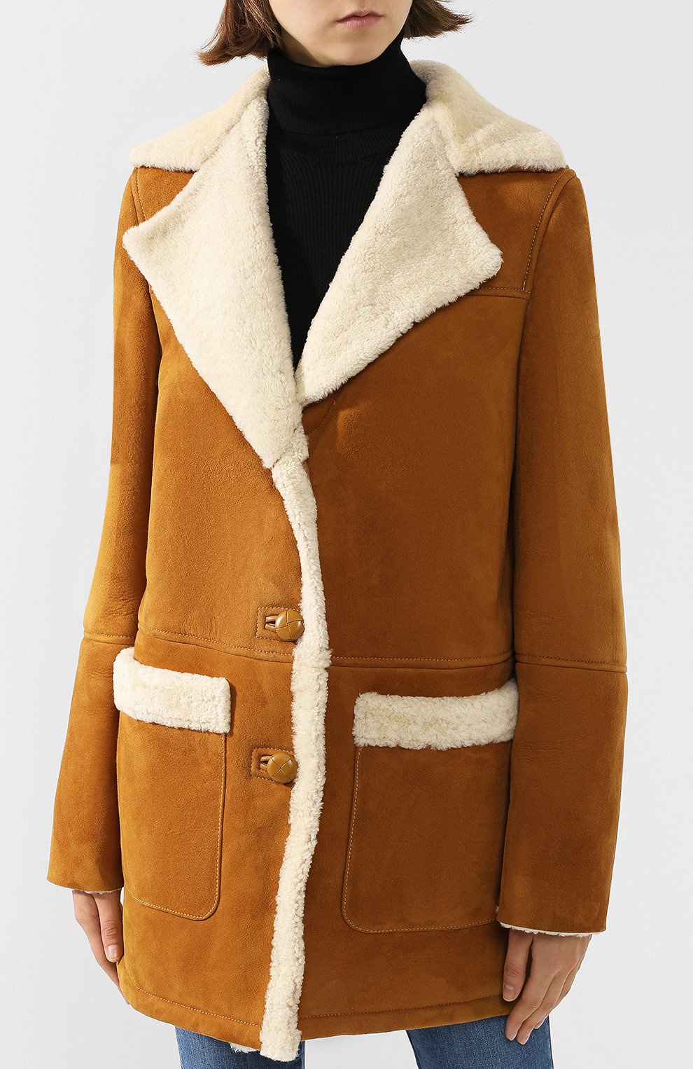 Дубленка из овчины с накладными карманами FORTE DEI MARMI COUTURE, арт. FC FW18 37, фото 3