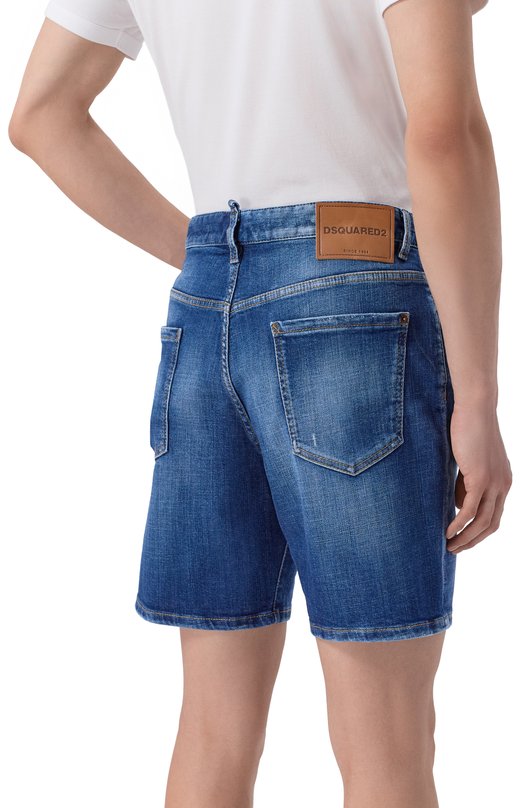 Джинсовые шорты Marine Dsquared2 S74MU0990/S30872 Синий  S74MU0990/S30872 Фото 4