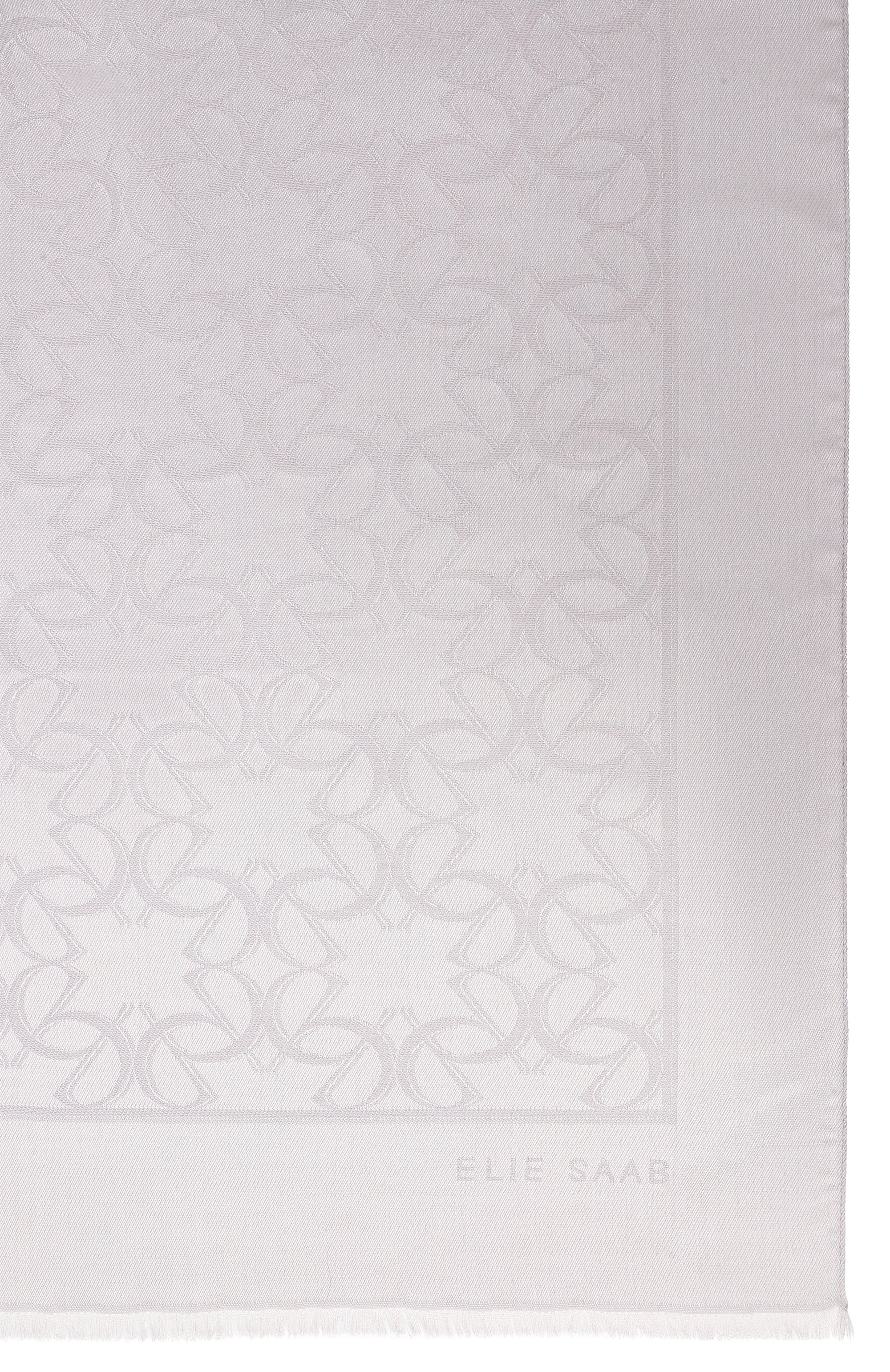 Палантин из шелка и шерсти ELIE SAAB, арт. SE7018J6099, фото 4