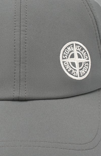Бейсболка STONE ISLAND темно-серого цвета по цене 12350 руб., арт. 721599227, фото 3 Бейсболка STONE ISLAND, арт. 721599227, фото 3