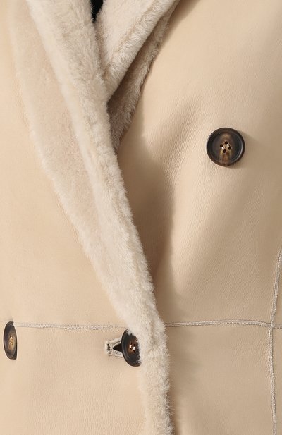 Двубортная дубленка на меховой подкладке BRUNELLO CUCINELLI, арт. MPMRA9078, фото 5