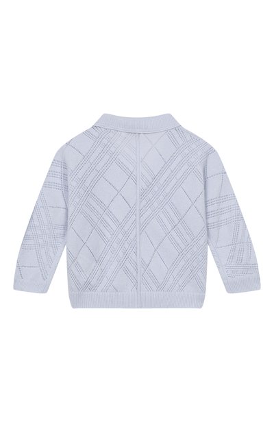 Комплект из кардигана и брюк BURBERRY голубого цвета по цене 75350 руб., арт. 8127224, фото 3 Комплект из кардигана и брюк BURBERRY, арт. 8127224, фото 3