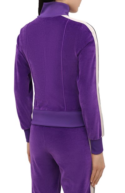 Хлопковый кардиган PALM ANGELS фиолетового цвета по цене 45450 руб., арт. PWBD022F20FAB0023701, фото 4 Хлопковый кардиган PALM ANGELS, арт. PWBD022F20FAB0023701, фото 4