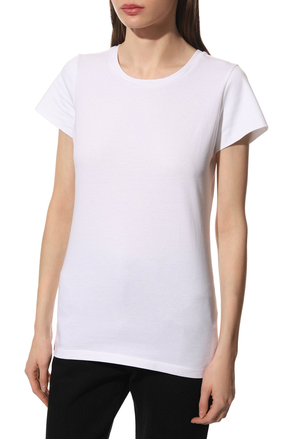 Хлопковая футболка DOROTHEE SCHUMACHER белого цвета по цене 11850 руб., арт. 028304/ALL TIME FAV0RITES, фото 3 Хлопковая футболка DOROTHEE SCHUMACHER, арт. 028304/ALL TIME FAV0RITES, фото 3