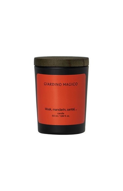 Парфюмированная свеча musk, mandarin, santal (50ml) GIARDINO MAGICO, арт. 4640200325044