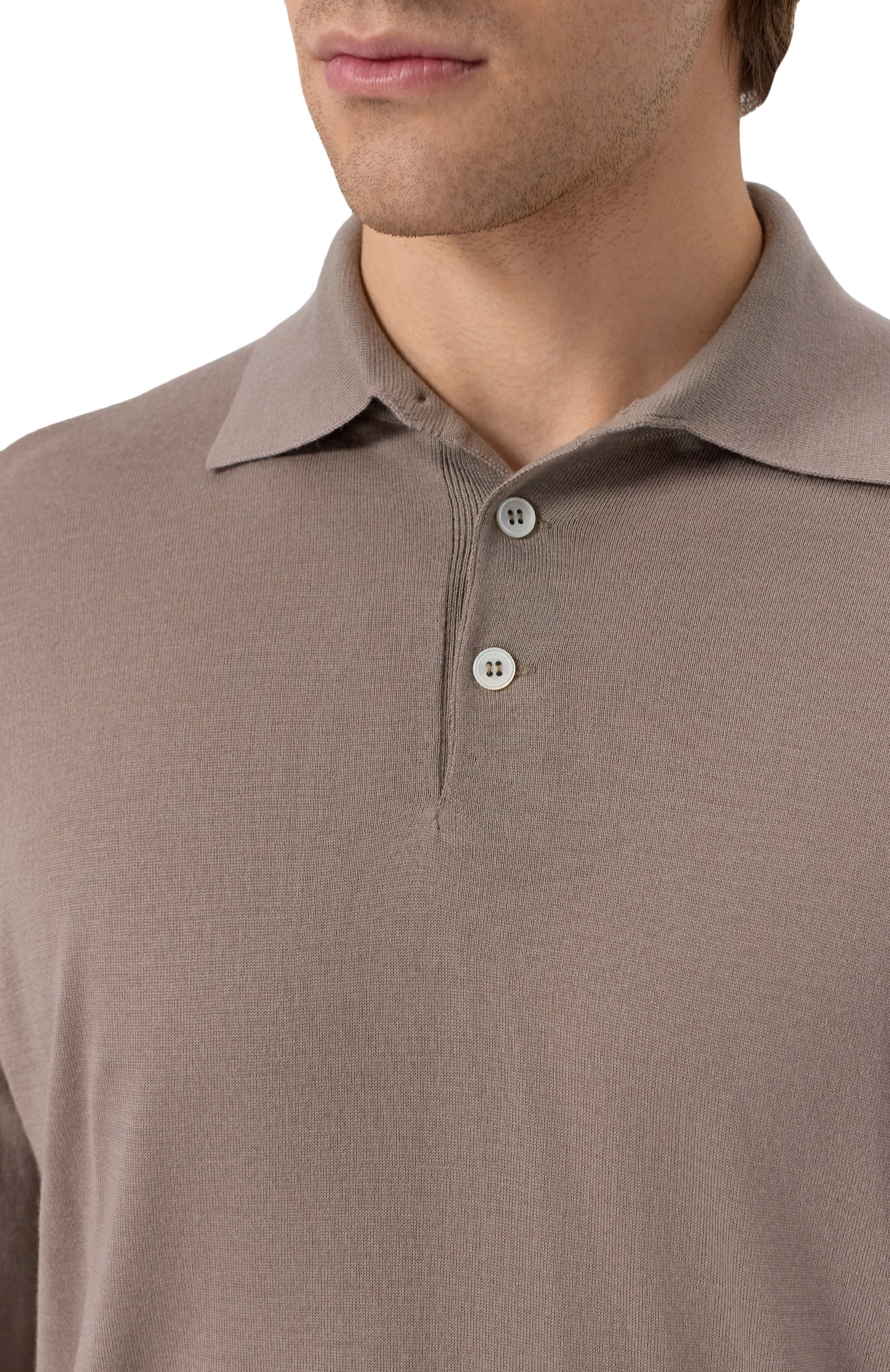 Поло из шерсти и кашемира BRUNELLO CUCINELLI, арт. M2400295, фото 5