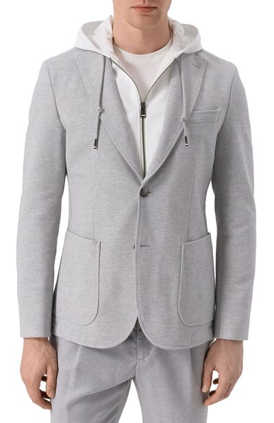 Хлопковый пиджак BOSS, арт. 50545835, фото 4