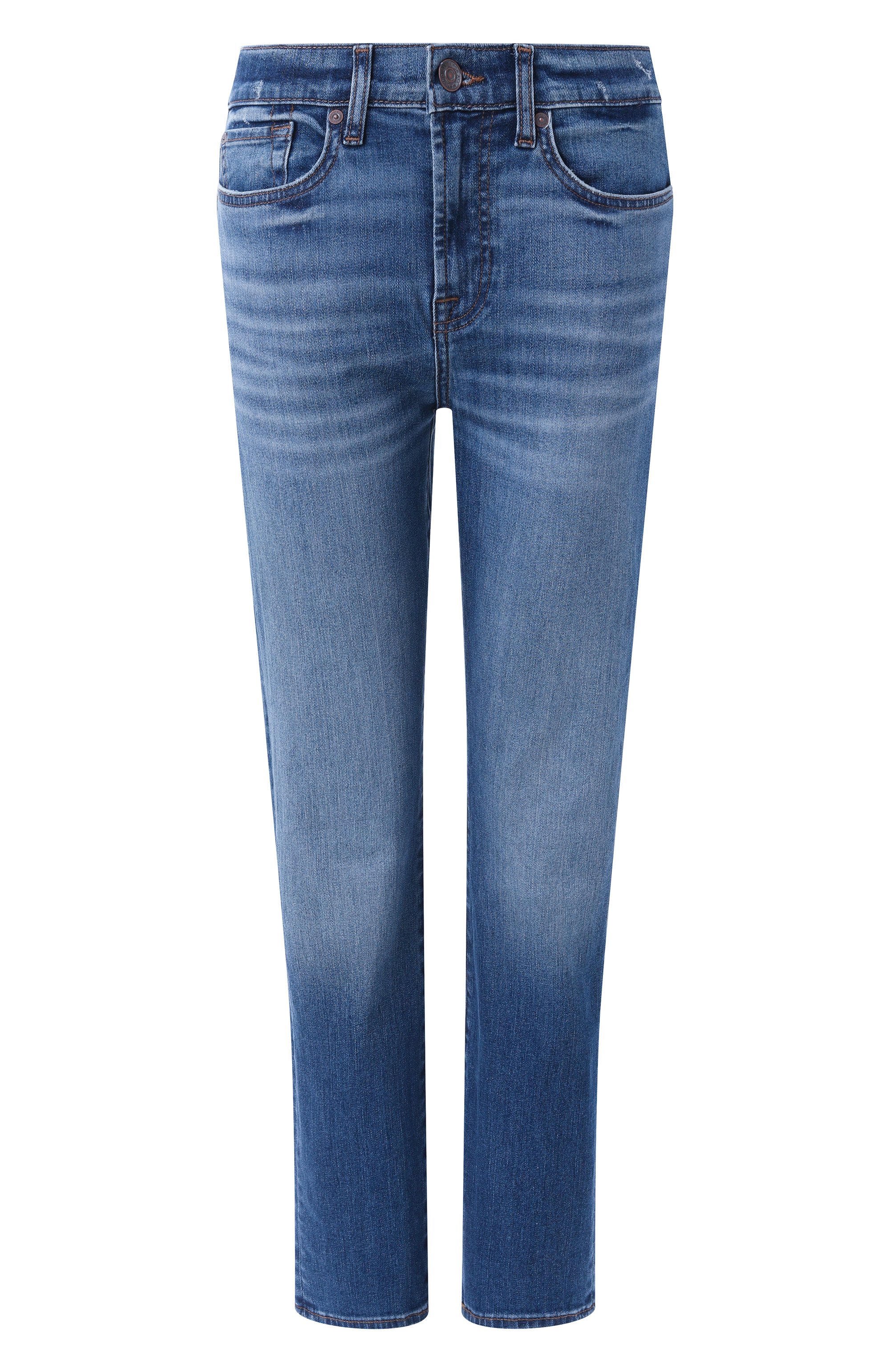 Джинсы 7 FOR ALL MANKIND синего цвета по цене 28850 руб., арт. JSDT44A0GV, фото 1 Джинсы 7 FOR ALL MANKIND, арт. JSDT44A0GV, фото 1