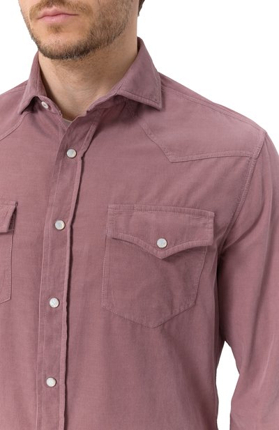 Вельветовая рубашка BRUNELLO CUCINELLI, арт. ML688B2151, фото 5