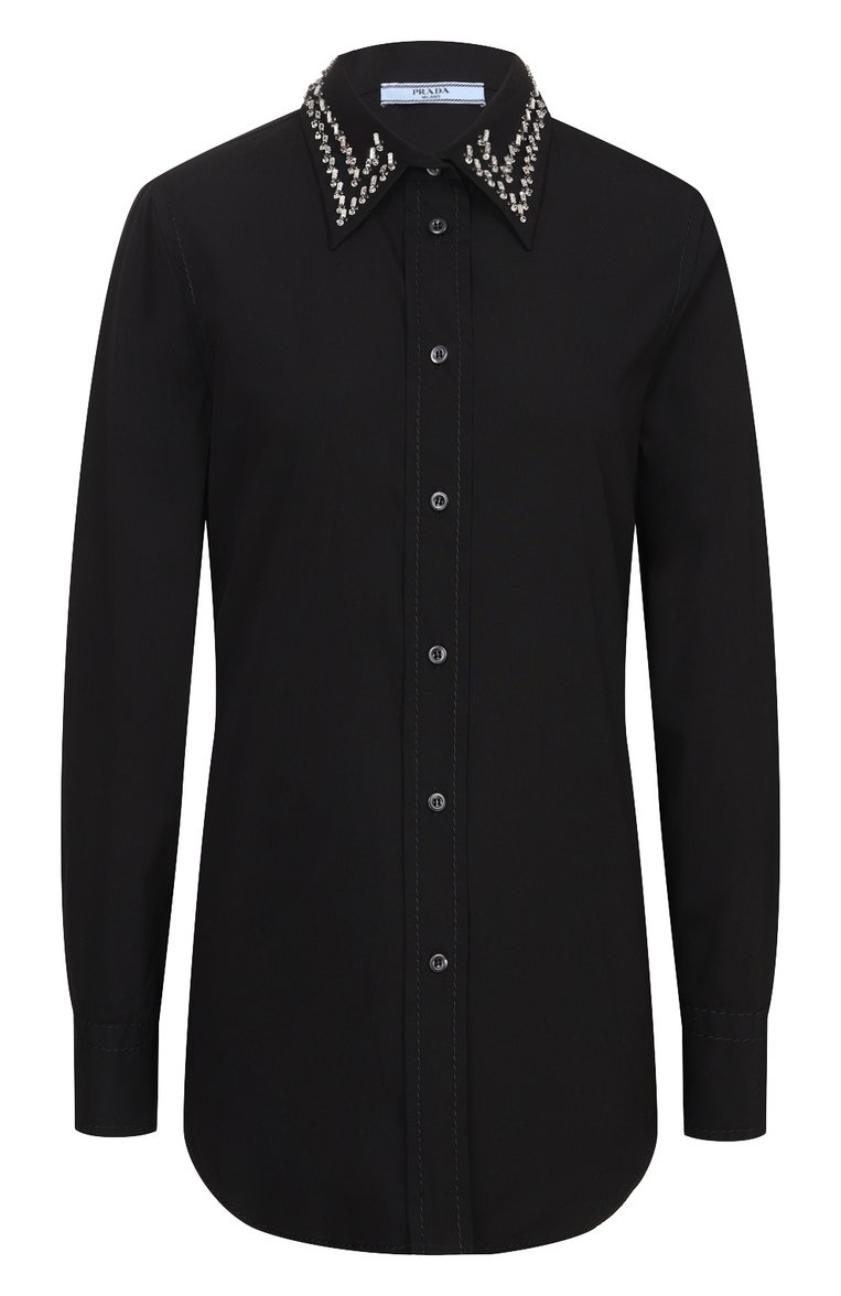 Хлопковая рубашка PRADA, арт. P4996R-1I9X-F0806-151, фото 1