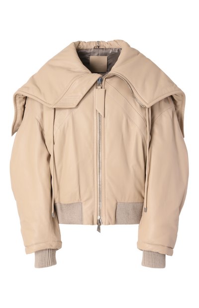 Женский кожаный бомбер THE ATTICO, арт. 250WCB00062/LBT128AA