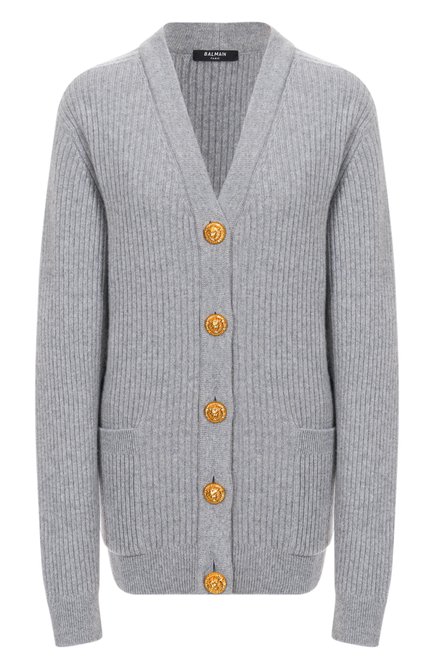 Женский кардиган из кашемира и шерсти BALMAIN, арт. FF0K0003/KJ17