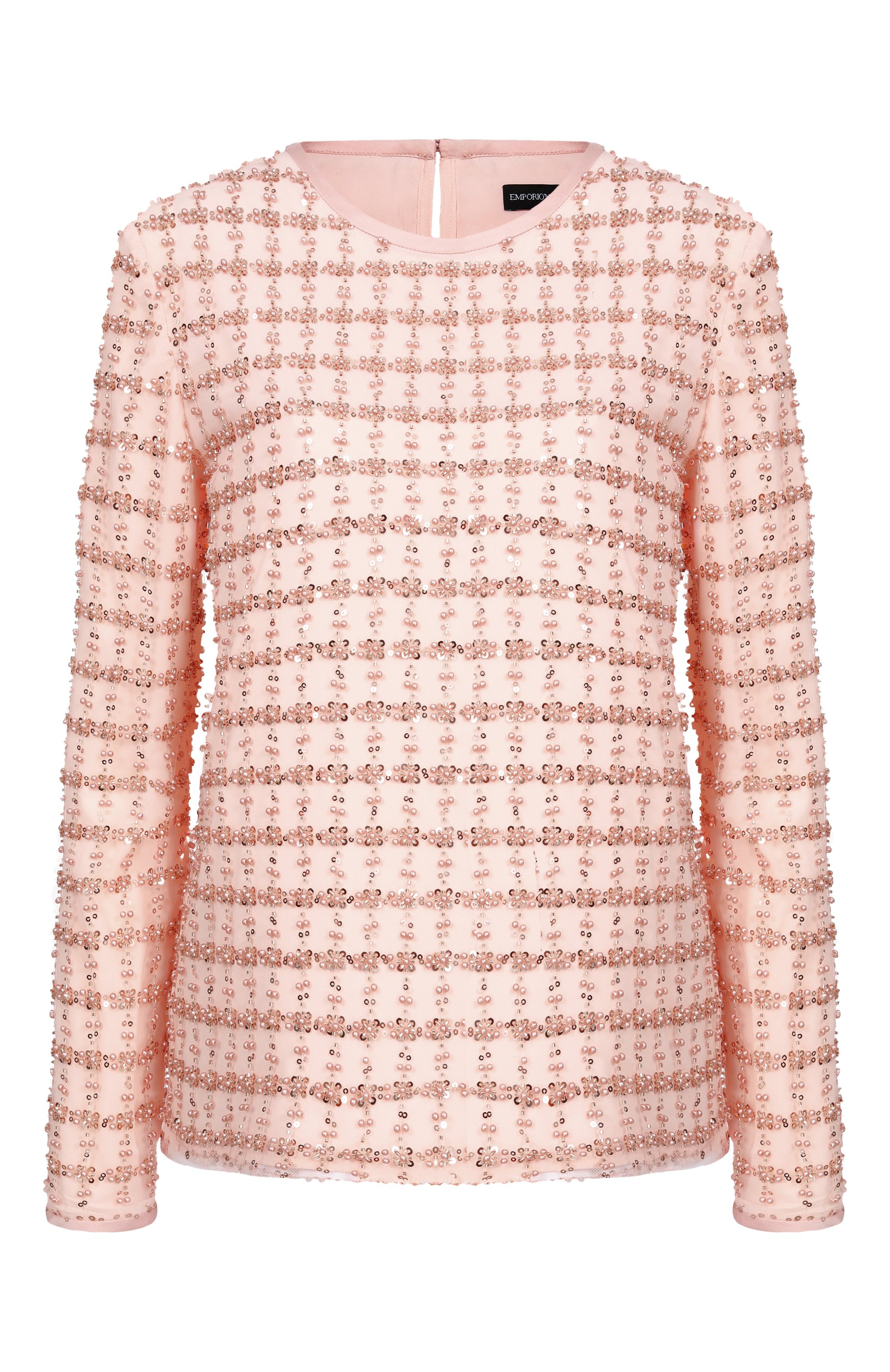 Топ с отделкой бисером EMPORIO ARMANI, арт. EW004098/AF20540, фото 1