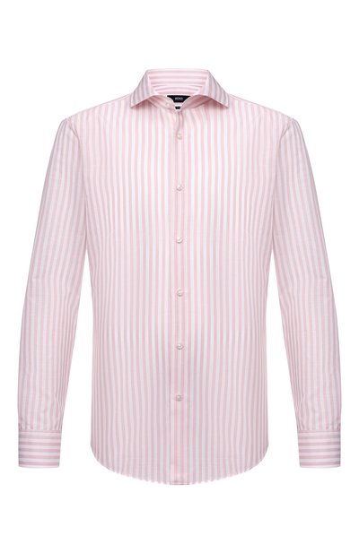 Рубашка из хлопка и льна BOSS, арт. 50451268, фото 1