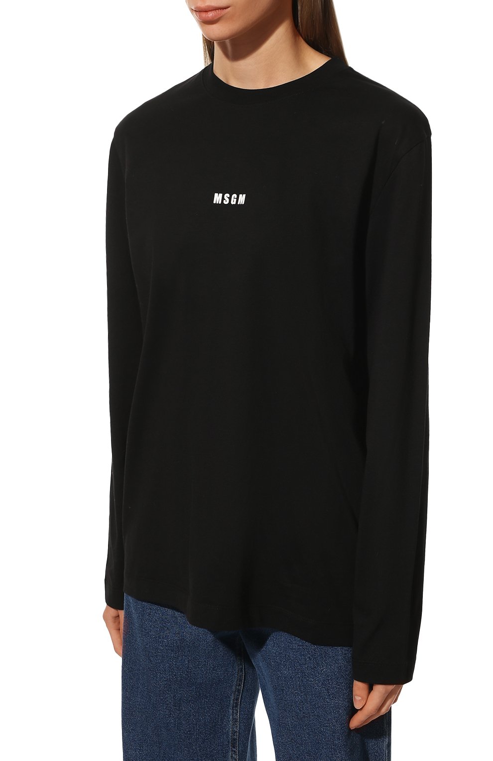 Хлопковый лонгслив MSGM, арт. 2000MDM501 200002, фото 3